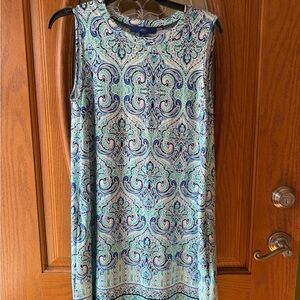 Apt. 9 Blue and Green Paisley Mini Dress
